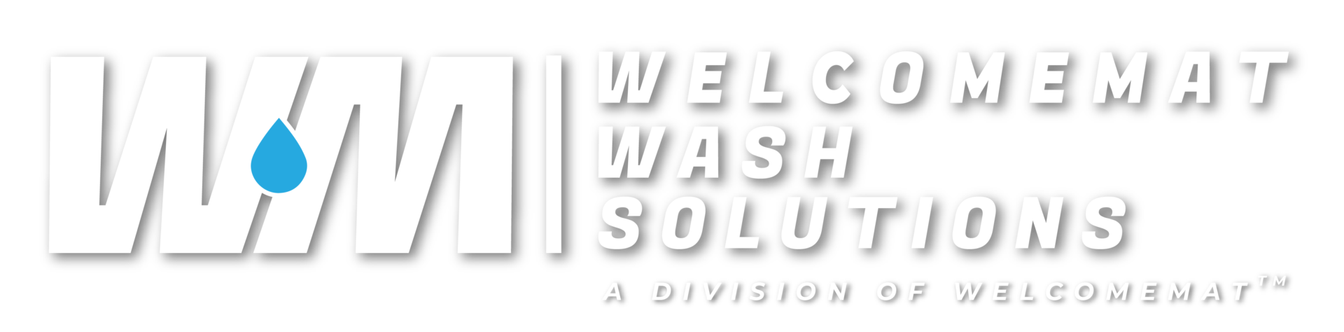 WM Wash Solutions - A Division of Welcomemat Services Logo FINAL white with drop shadow-01